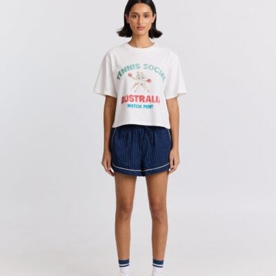Maku the Label Tennis Social Boxy Crop Tee - Image 2