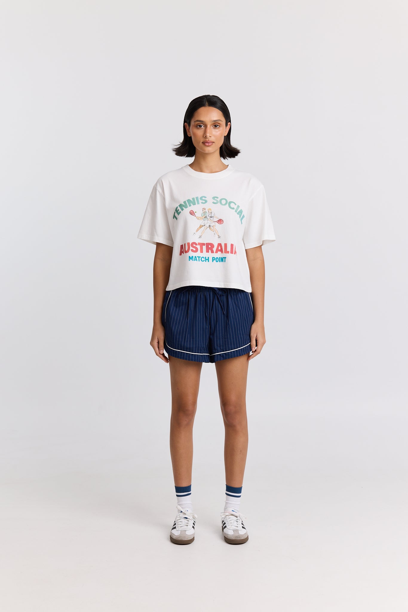 MNMAK131026080555025_2 Maku the Label Tennis Social Boxy Crop Tee - Image 2