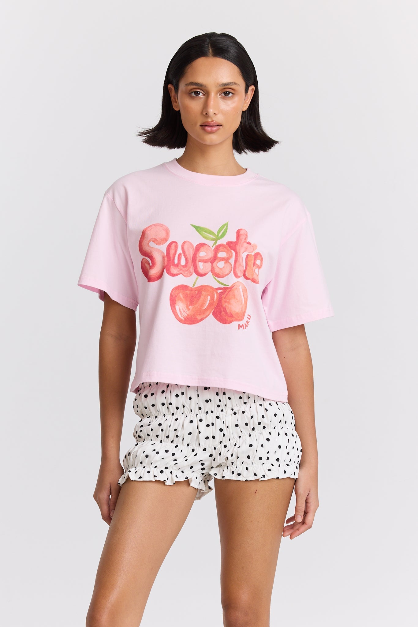 MNMAK131026080555027_2 Maku the Label Sweetie Boxy Crop Tee - Image 2