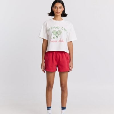 Maku the Label Portofino Tennis Boxy Crop Tee - Image 1