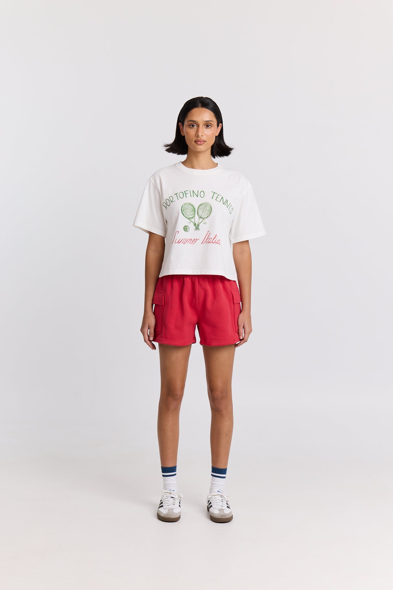 Maku the Label Portofino Tennis Boxy Crop Tee - Image 1