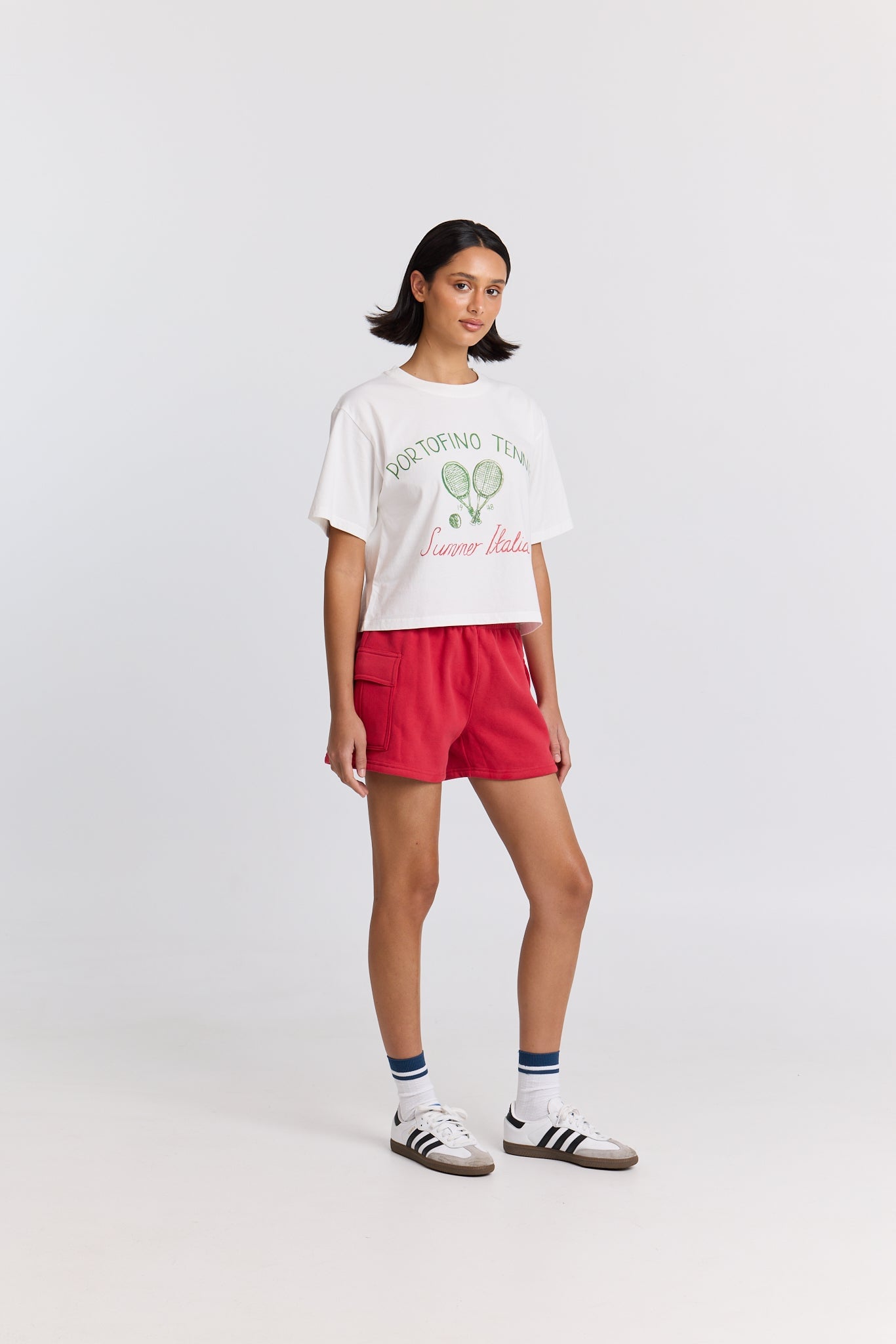 Maku the Label Portofino Tennis Boxy Crop Tee - Image 2