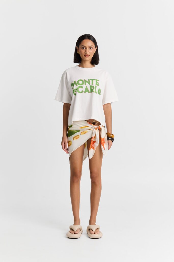 Maku the Label Monte Carlo Boxy Crop Tee - Image 1