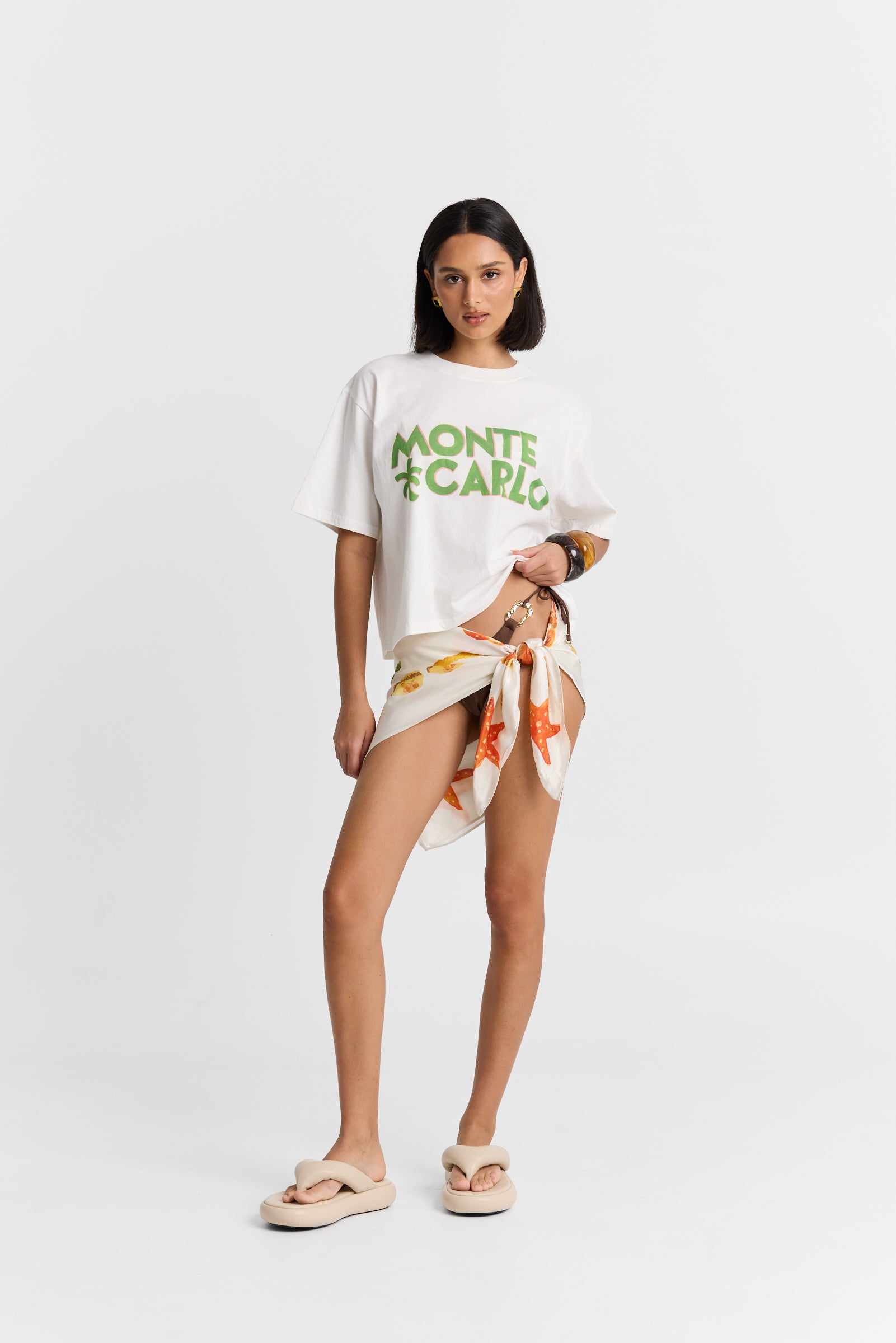 MNMAK131026080555042_3 Maku the Label Monte Carlo Boxy Crop Tee - Image 3