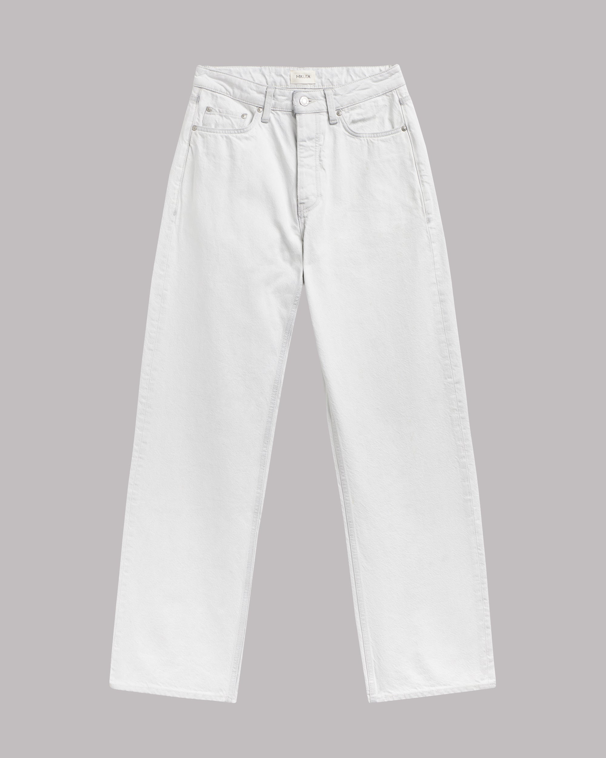 MNMIK041026041829596_2 MIKUTA The White Washed Loose Jeans - Image 2