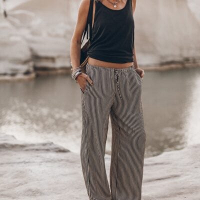 MIKUTA The Striped Breezy Pants - Image 1