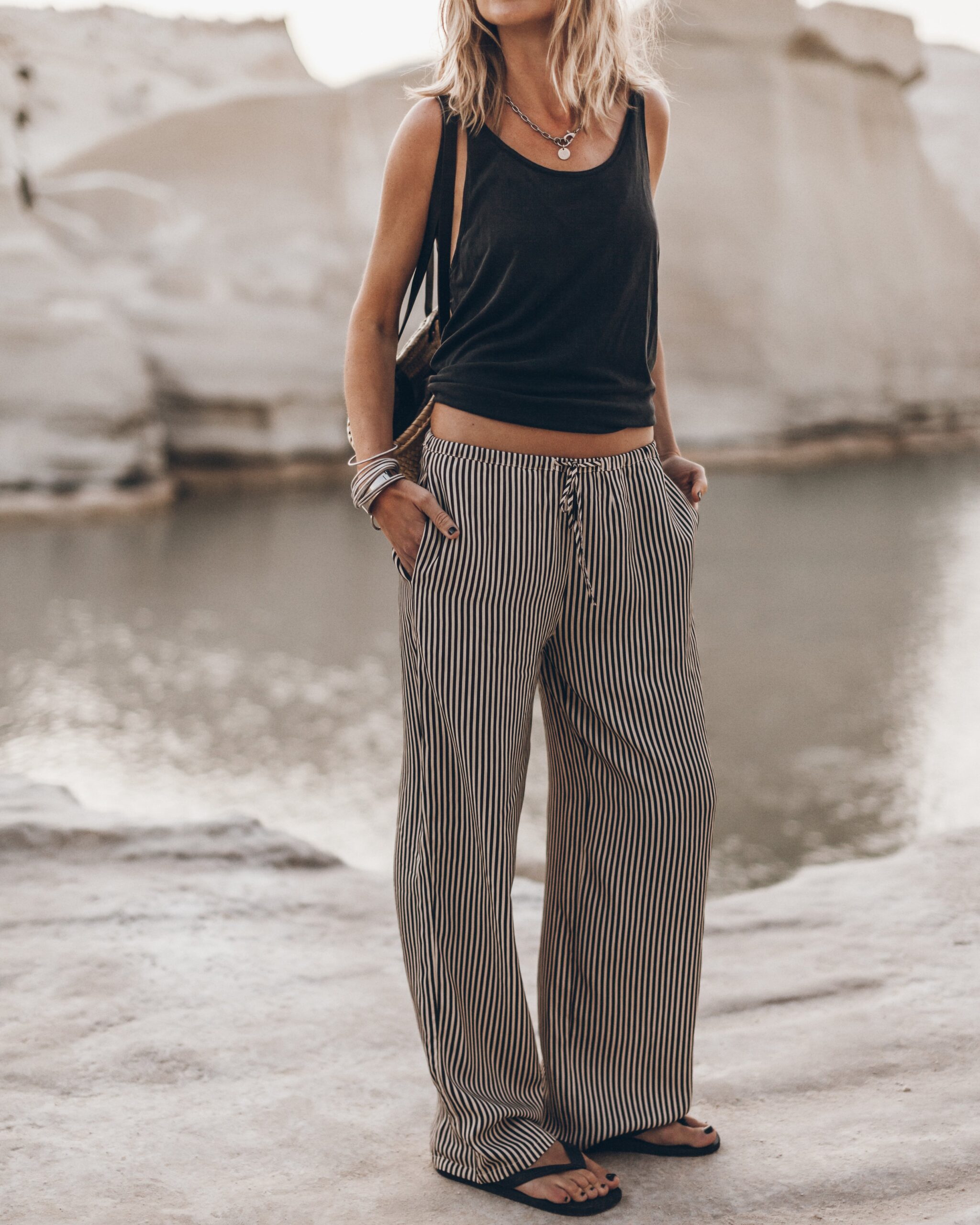 MIKUTA The Striped Breezy Pants - Image 1