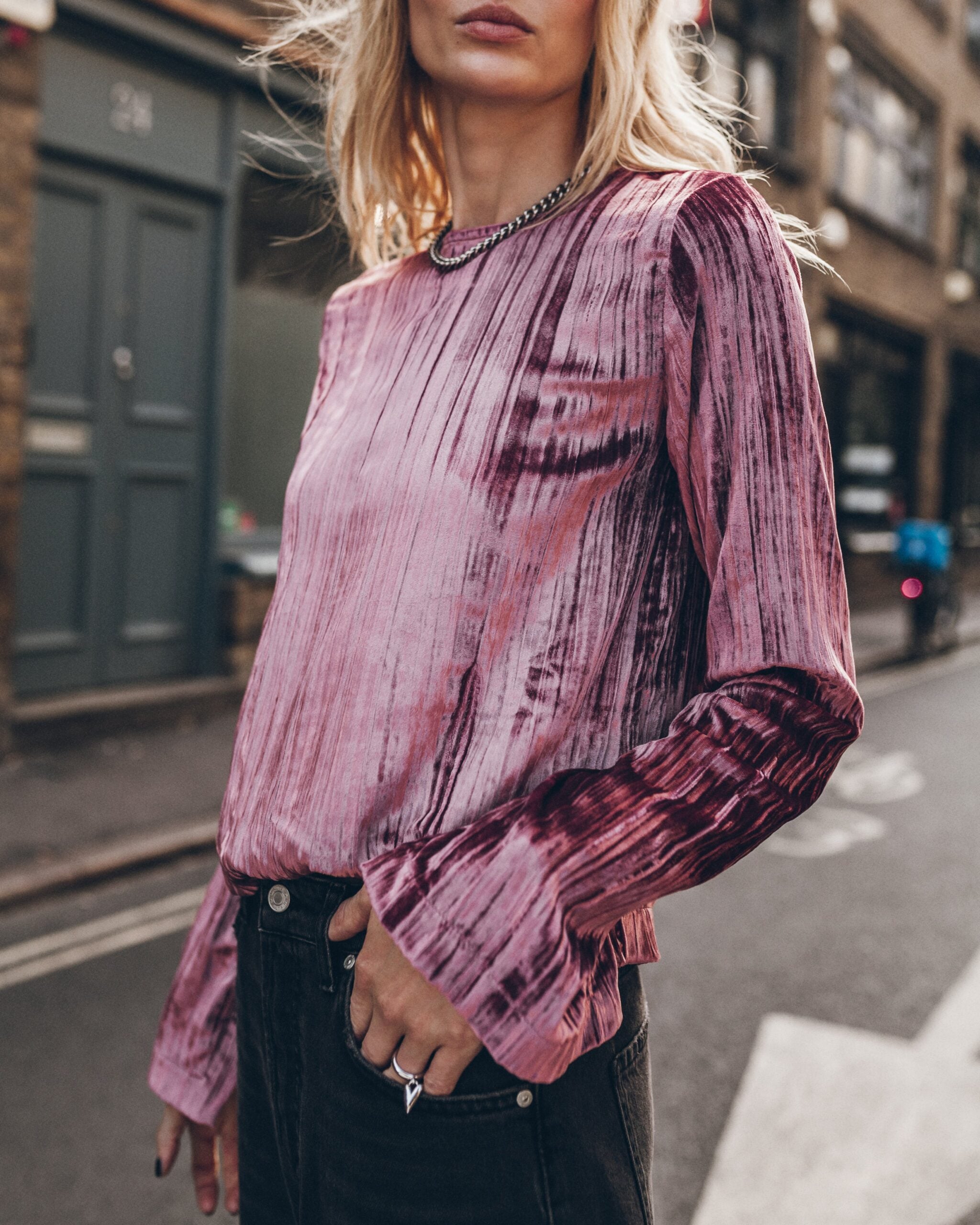 MIKUTA The Pink Velvet Longsleeve - Image 1