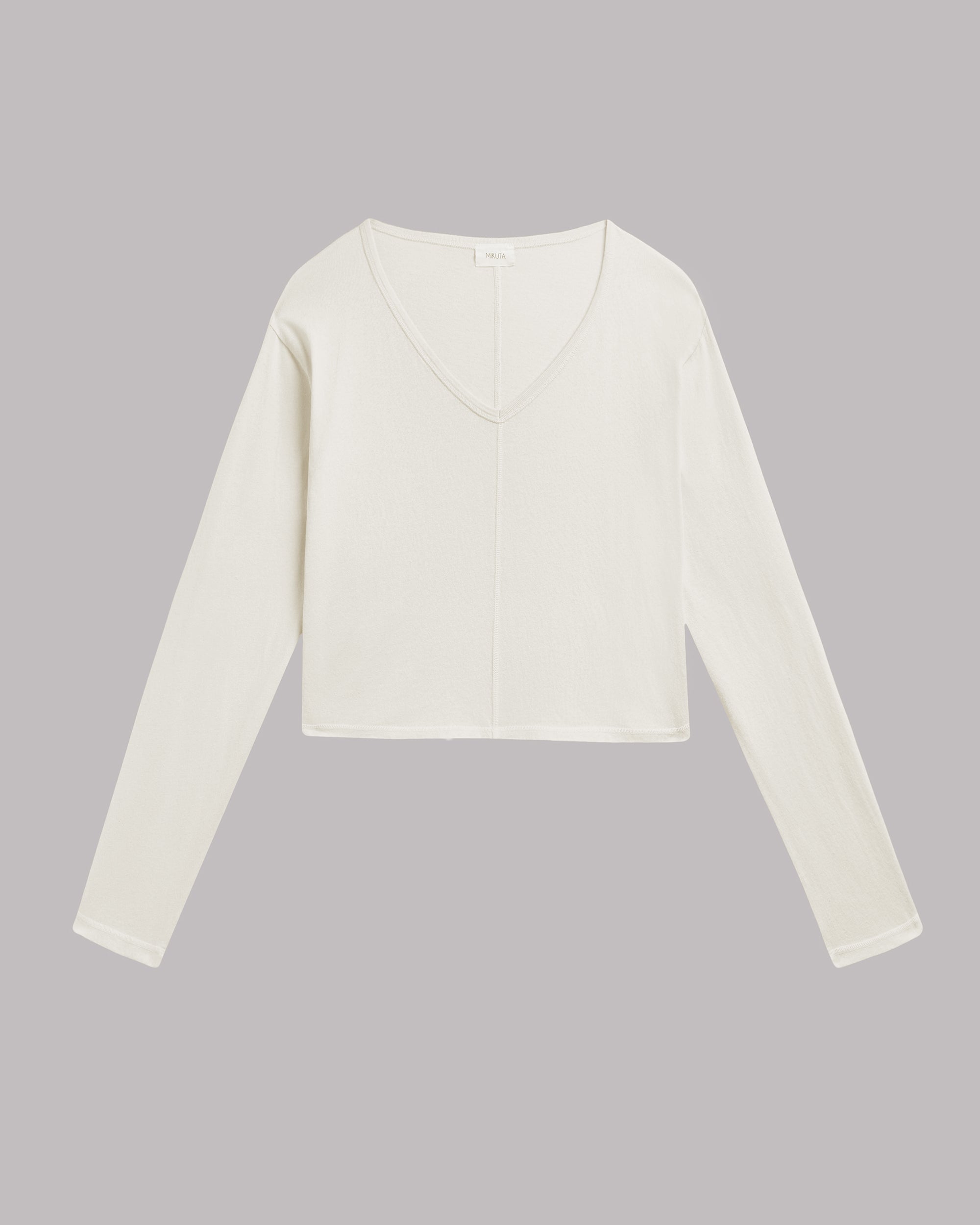 MIKUTA The Off White V-Neck Longsleeve - Image 2