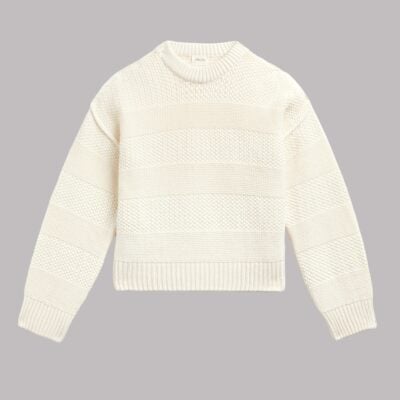 MIKUTA The Off White Textured Knit Sweater - Image 2