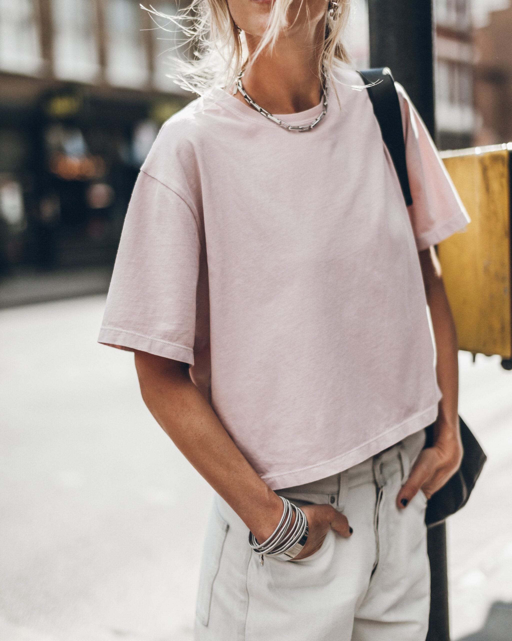 MIKUTA The Light Pink Cropped T-Shirt - Image 1