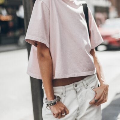 MIKUTA The Light Pink Cropped T-Shirt - Image 2