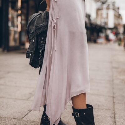 MIKUTA The Light Pink Chiffon Skirt - Image 1