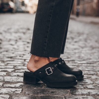 MIKUTA The Leather Heeled Mules - Image 1