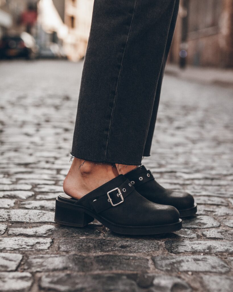 MIKUTA The Leather Heeled Mules - Image 1