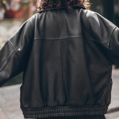 MIKUTA The High Neck Leather Jacket - Image 2