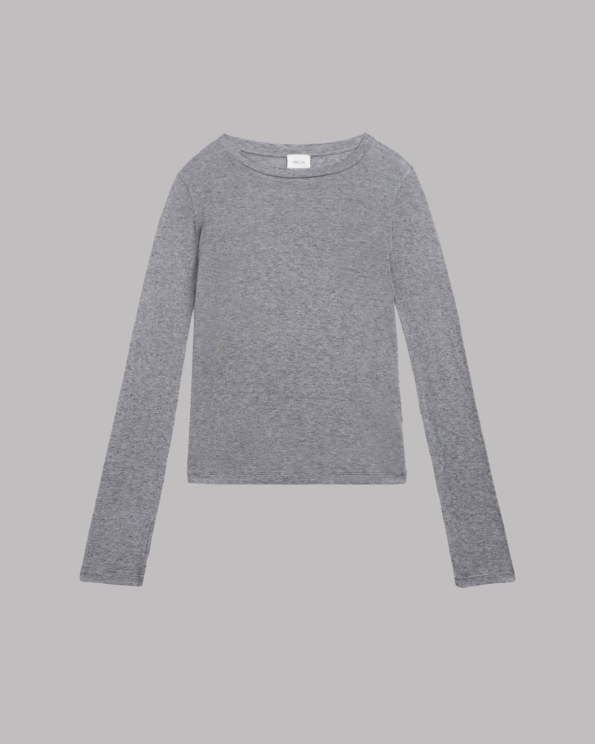 MNMIK041026041829625_2 MIKUTA The Grey Thin Sheer Longsleeve - Image 2