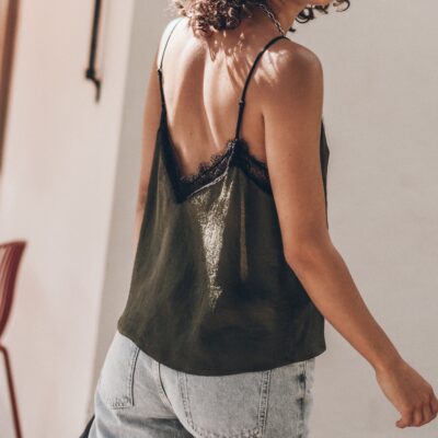MIKUTA The Green Laced Jacquard Top - Image 2