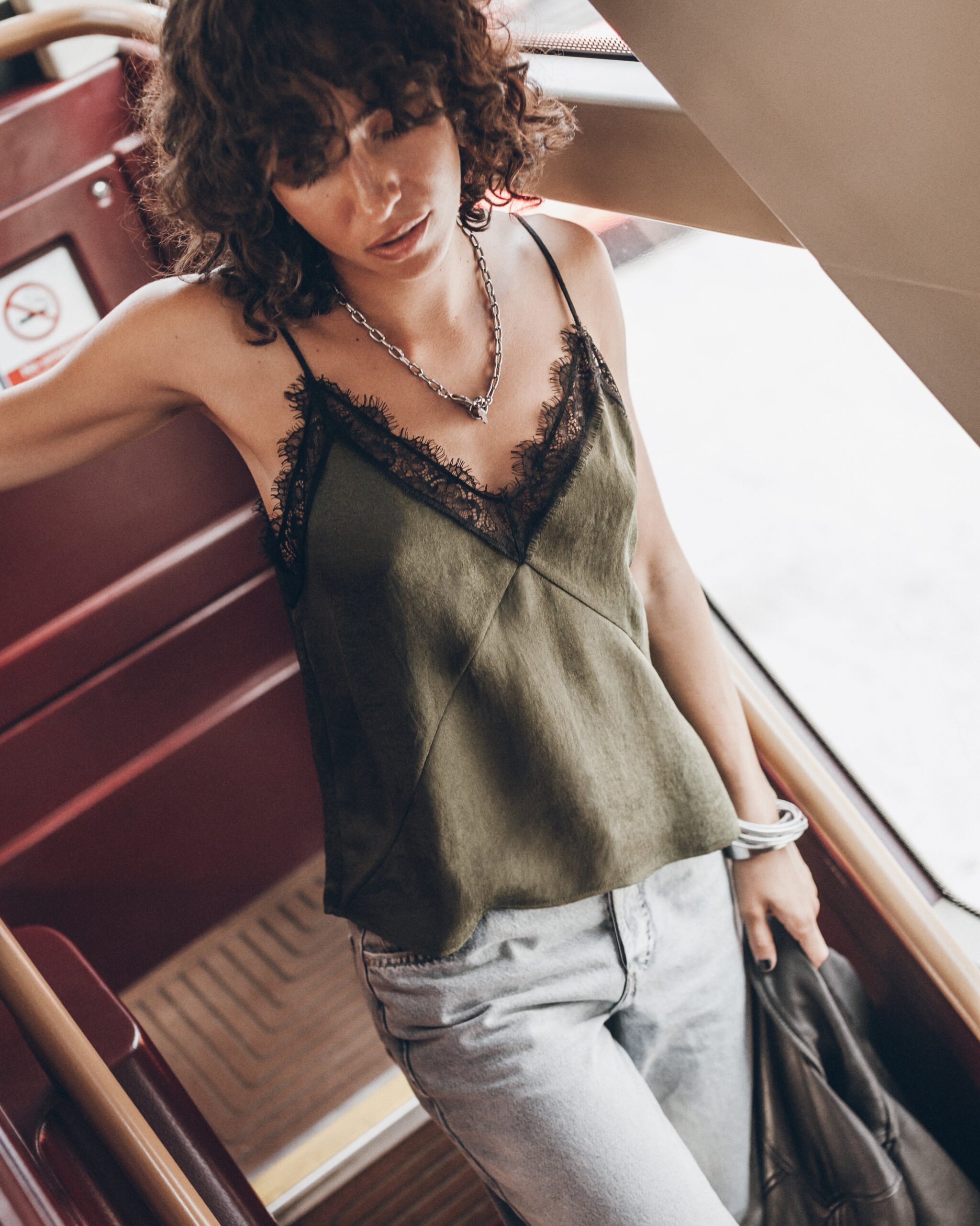 MIKUTA The Green Laced Jacquard Top - Image 3