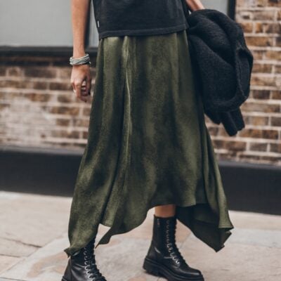 MIKUTA The Green Jacquard Chill Skirt - Image 1