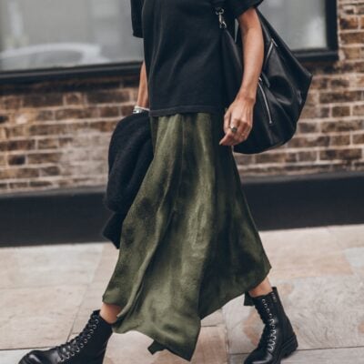 MIKUTA The Green Jacquard Chill Skirt - Image 2