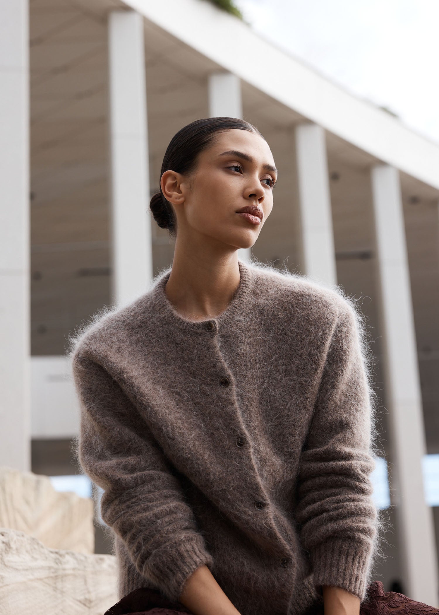 Mattir Mohair Blend Cardigan - Image 2