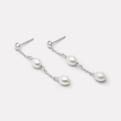 NAJO Tidal Whisper Double Pearl Earrings - Image 1