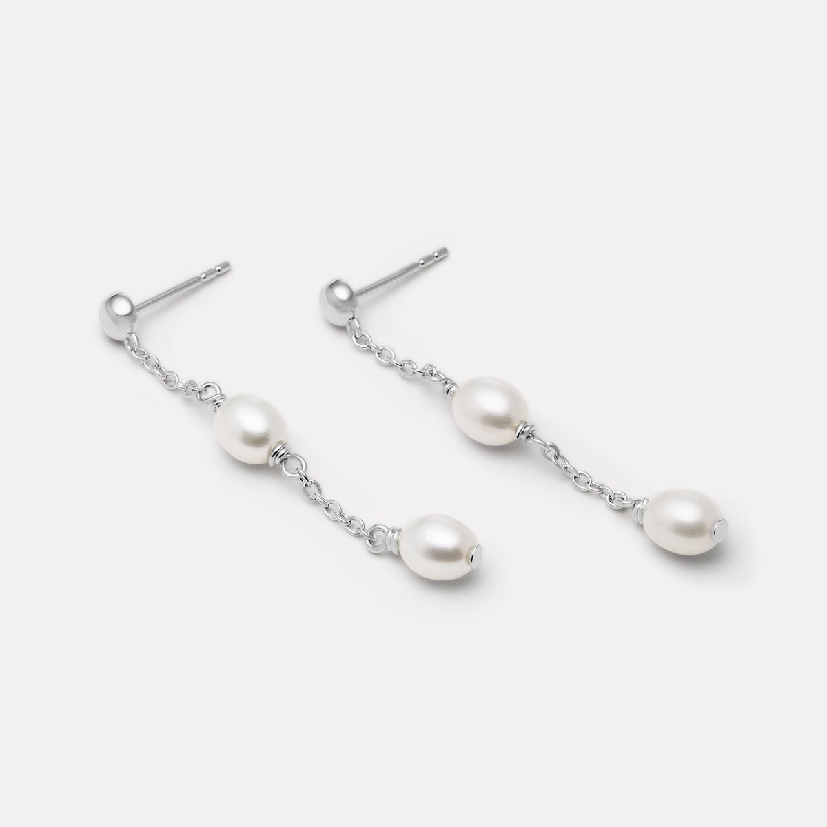 NAJO Tidal Whisper Double Pearl Earrings - Image 1