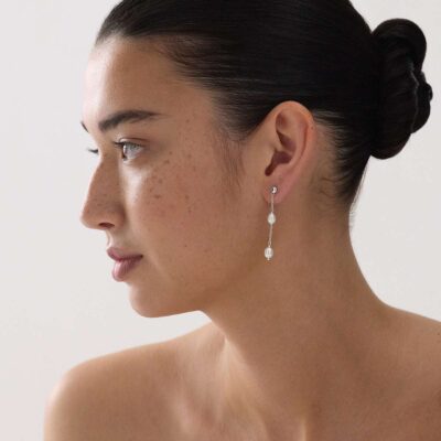 NAJO Tidal Whisper Double Pearl Earrings - Image 2