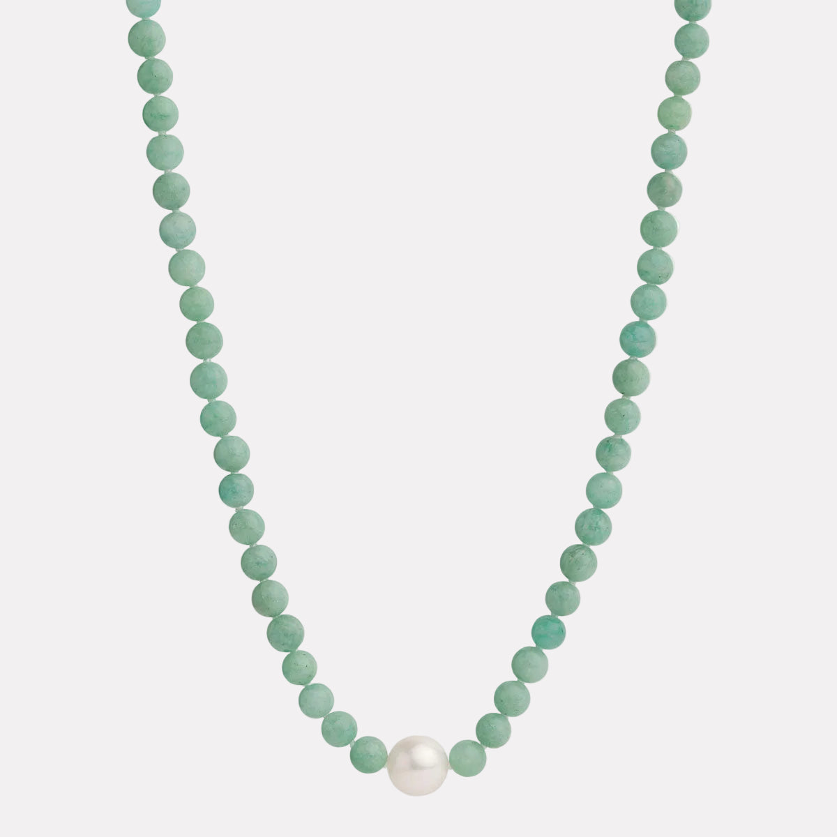 NAJO Sunset Amazonite & Pearl Necklace - Image 1