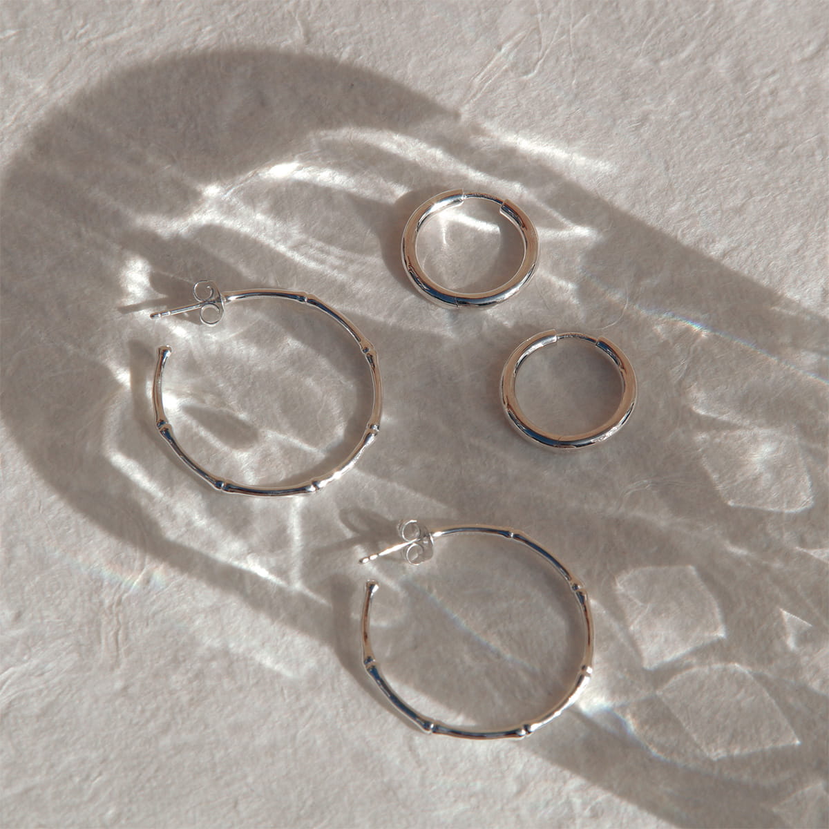 NAJO Subtle Huggie Earrings - Image 3