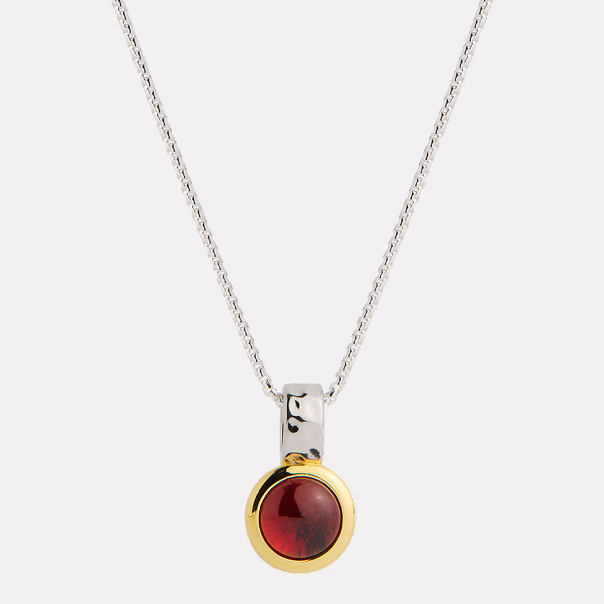 NAJO Solace 2-Tone Garnet Necklace - Image 1
