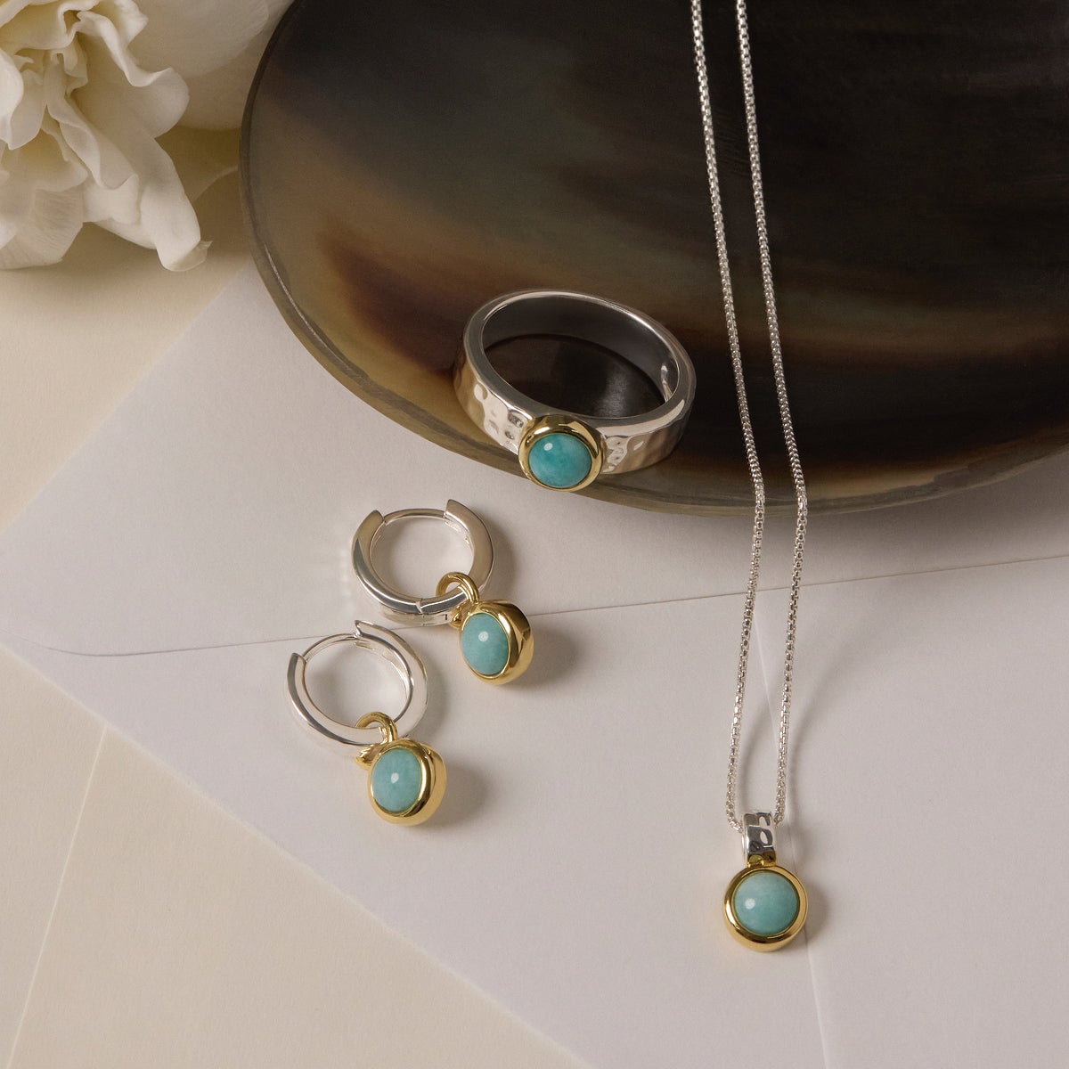 NAJO Solace 2-Tone Amazonite Necklace - Image 3