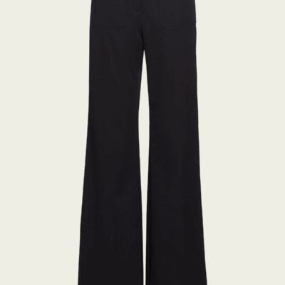 Nili Lotan Christophe Flared Wool Pants - Image 1