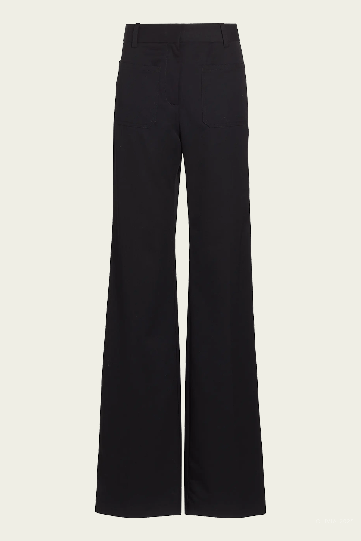 Nili Lotan Christophe Flared Wool Pants - Image 1