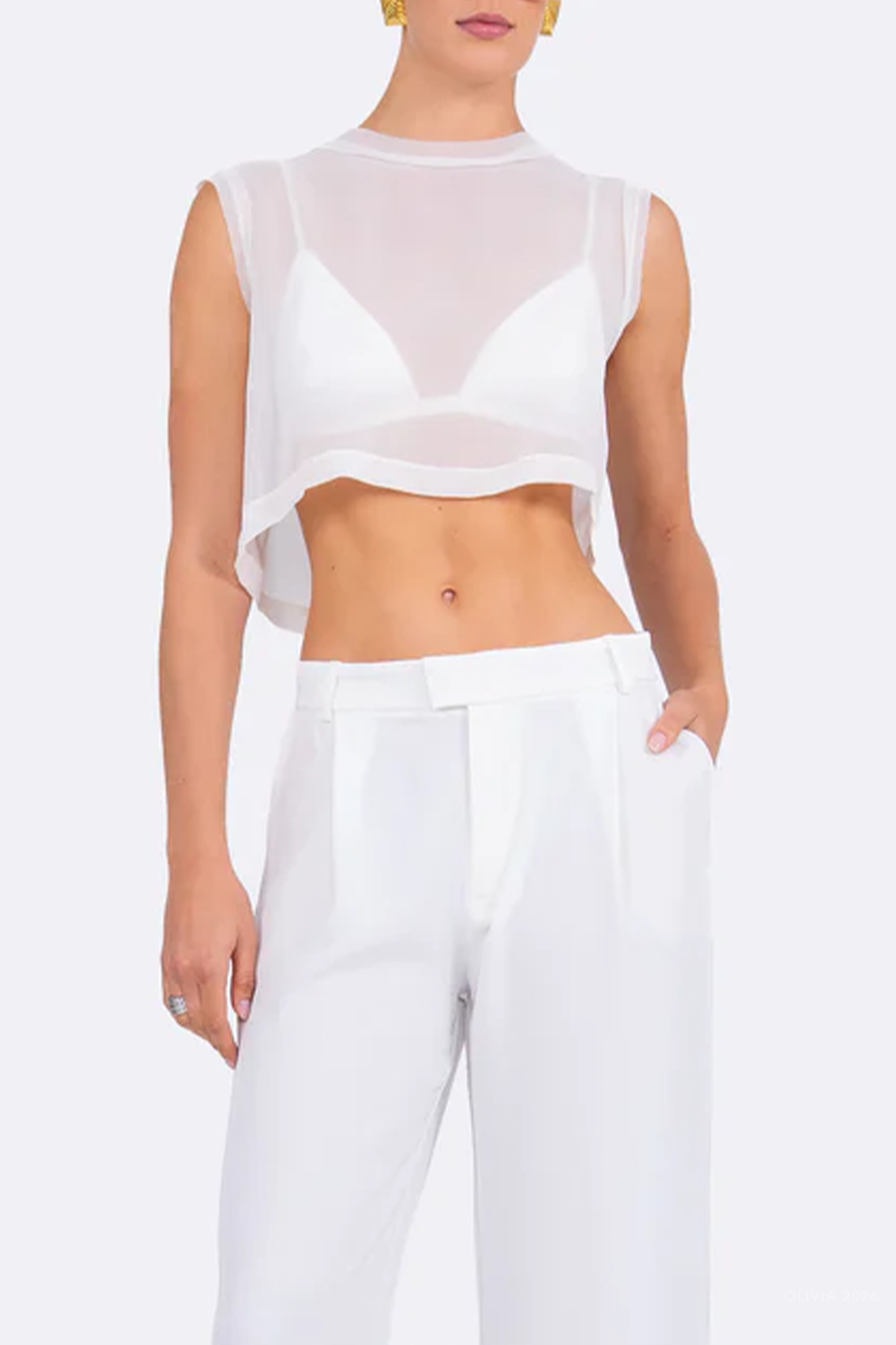 MNNONC041026050221350_2 Nonchalant Label Kara Crop Top - Image 2