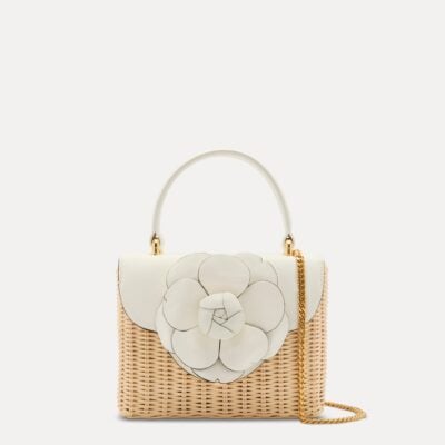 Oscar de la Renta Wicker Mini TRO Bag - Image 1