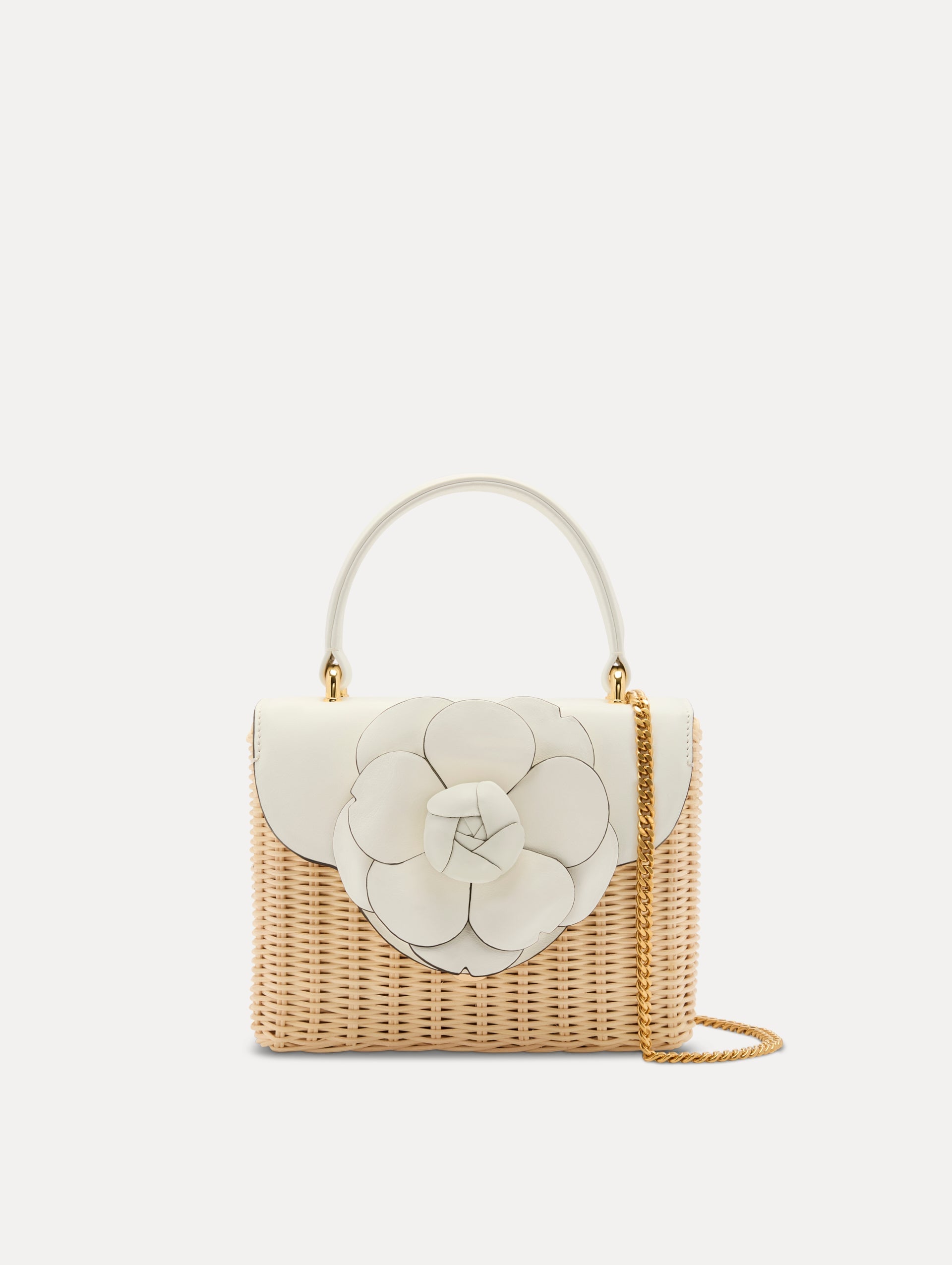 Oscar de la Renta Wicker Mini TRO Bag - Image 1
