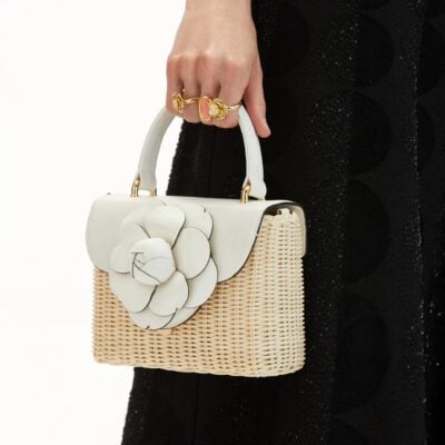 Oscar de la Renta Wicker Mini TRO Bag - Image 2