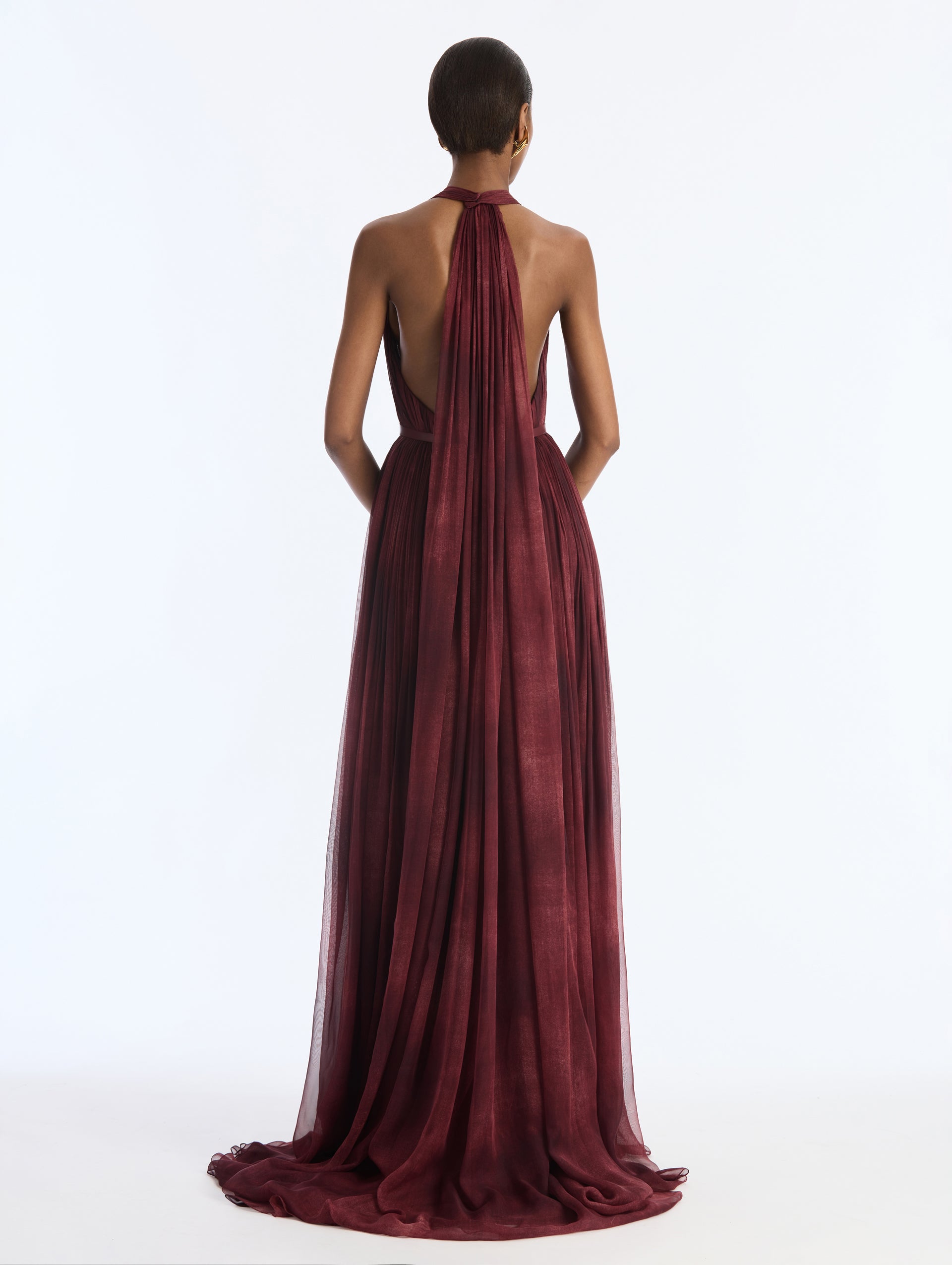 MNODR041026042615714_2 Oscar de la Renta Textured Chiffon Gown - Image 2