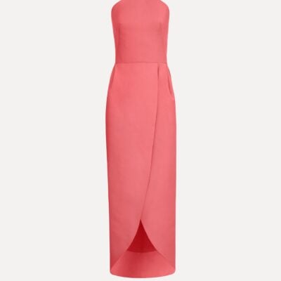Oscar de la Renta Strapless Faille Gown - Image 1