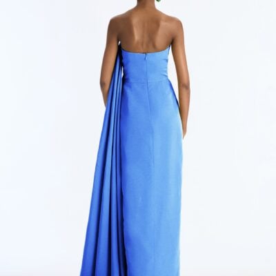 Oscar de la Renta Strapless Drape Gown - Image 2