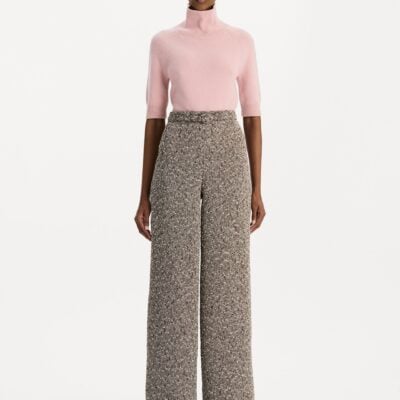 Oscar de la Renta Slubby Wool Tweed Gauze Pant - Image 2