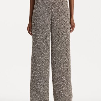 Oscar de la Renta Slubby Wool Tweed Gauze Pant - Image 3