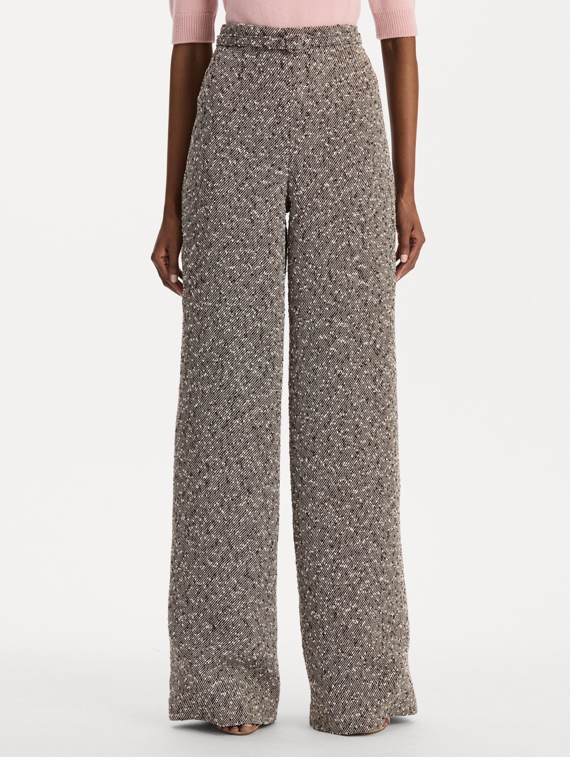 MNODR041026042615721_3 Oscar de la Renta Slubby Wool Tweed Gauze Pant - Image 3