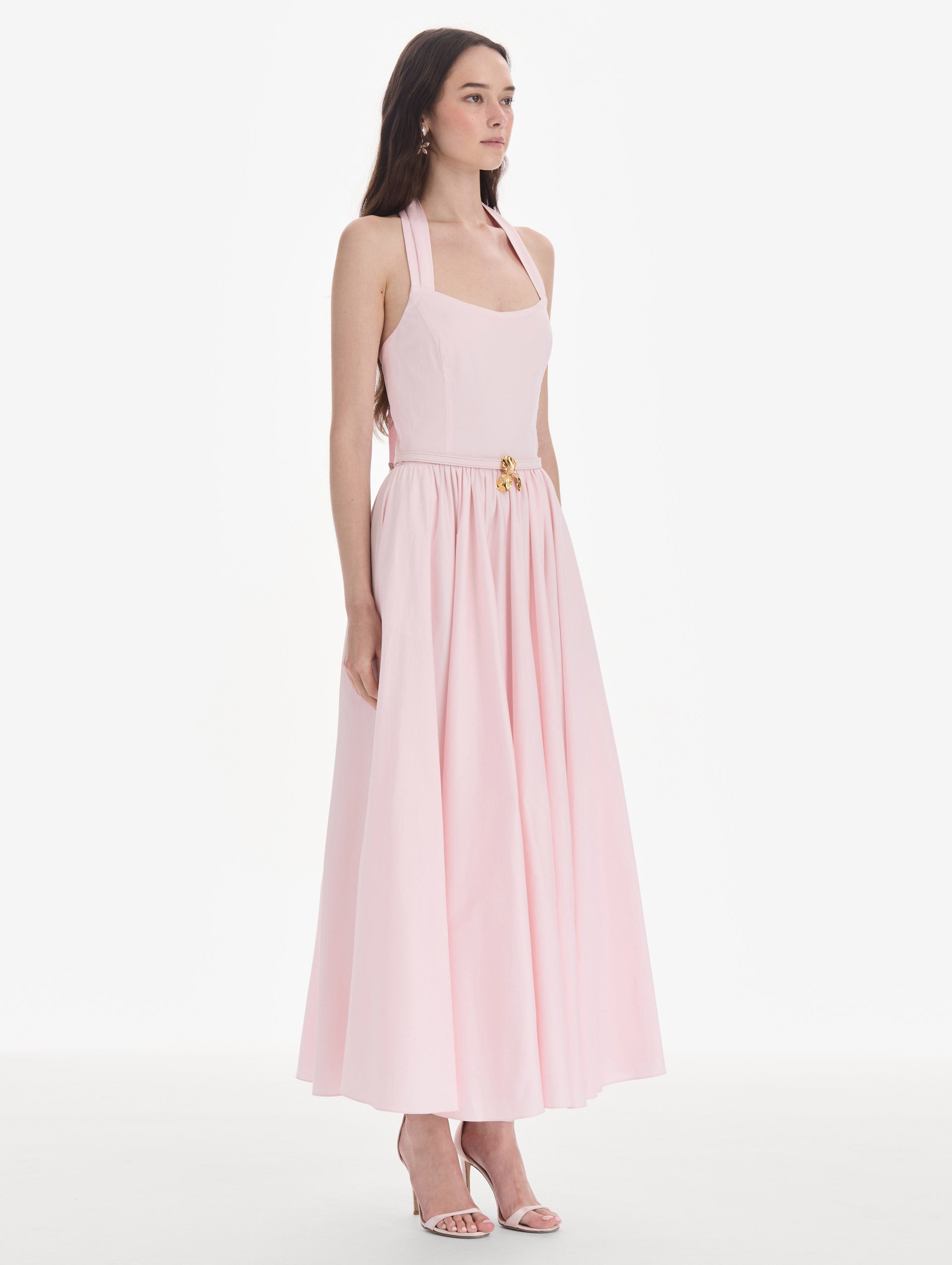 MNODR041026042615726_3 Oscar de la Renta Sleeveless Stretch Cotton Poplin Sateen Day Dress - Image 3