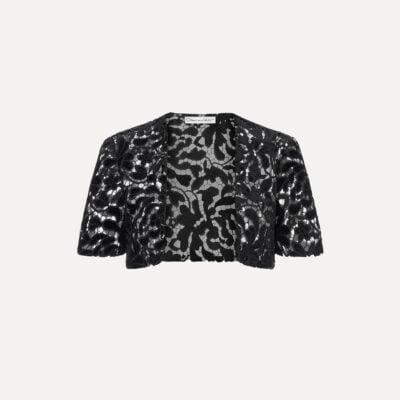Oscar de la Renta Short Sleeve Cape - Image 1