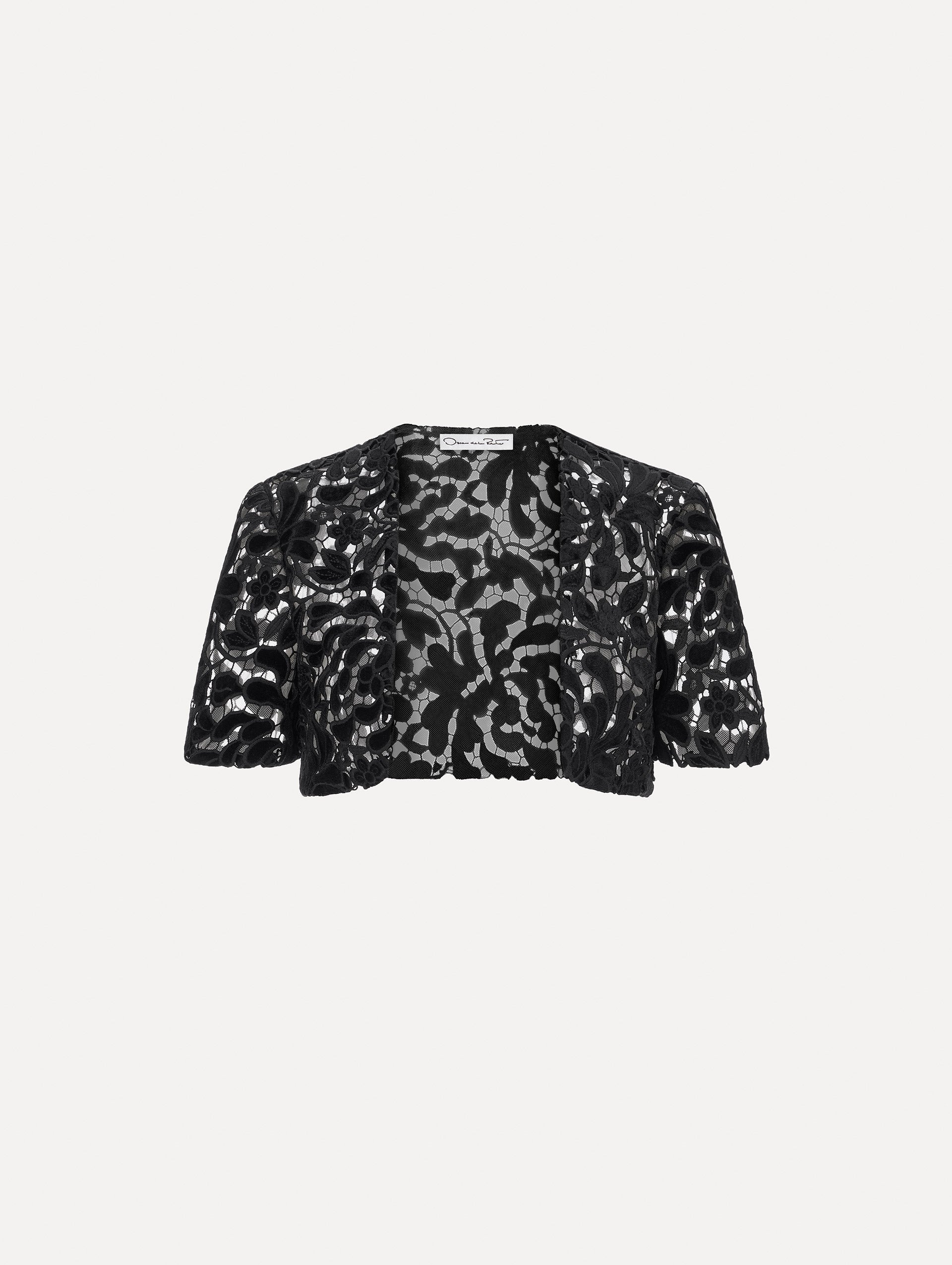 Oscar de la Renta Short Sleeve Cape - Image 1