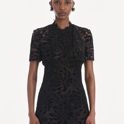 Oscar de la Renta Short Sleeve Cape - Image 2