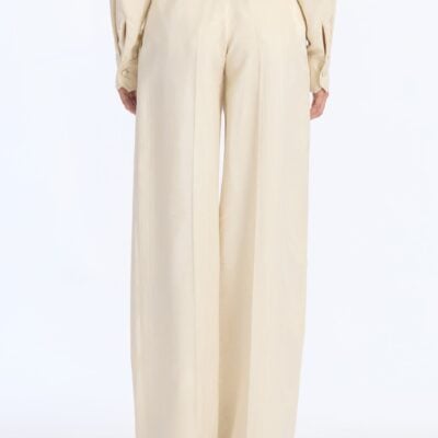 Oscar de la Renta Shantung Moire Jacquard Pant - Image 2